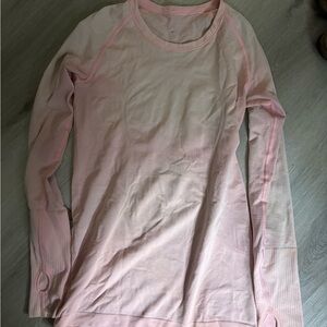 lululemon athletica Pink Long Sleeve Top
